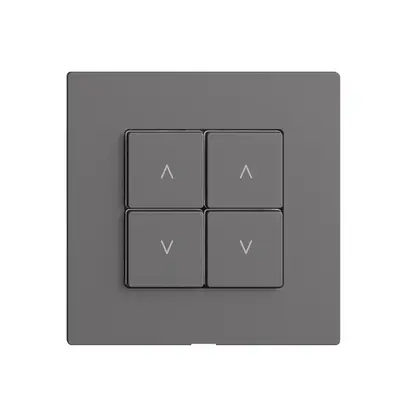 Interrupteur stores 2K/4T Edue Wiser gris foncé 