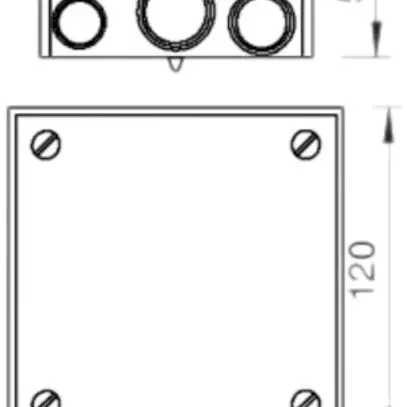 Scatola INC di compensazione di potenziale Bettermann grigio 