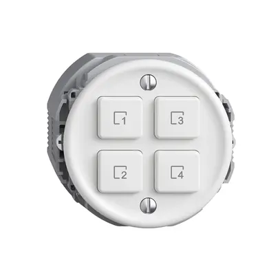 Poussoir scène 4 scènes/4T WLAN Sdue Wiser blanc 