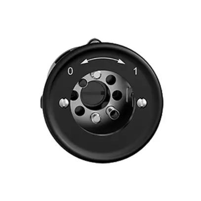 Contatto rotativo INC 0<-->1 STANDARDdue nero per serrat.s.cil. 