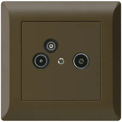 Prise pour antenne ENC R/TV/données kallysto.line 2GHz 14db brun 