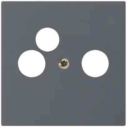 Placca frontale kallysto antracite per R/TV-NET 60×60mm 