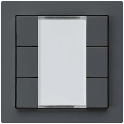 Kit frontal Hager kallysto 6×KNX systemlink/easylink anthracite 