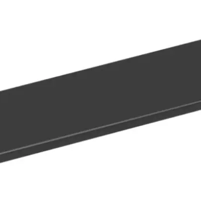 Placca cieca 19" VALUE, 2UA, nero (RAL 9005) 