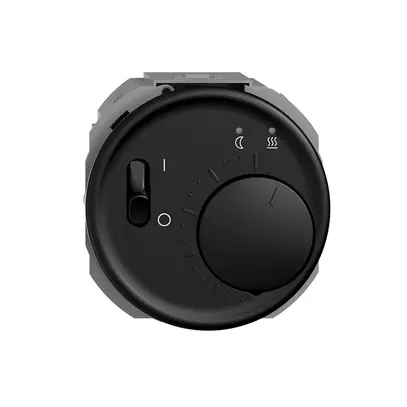 Termostato ambiente INC STANDARDdue nero 