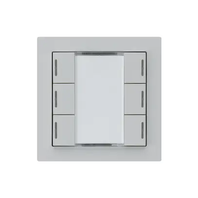 Tasto INC kallysto A KNX 6× LED RGB s/e-link grigio chiaro 