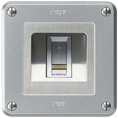 Lettore di impronte digitali NUP Hager ekey robusto C alluminio 