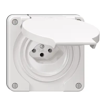 Presa NEVO N.CO, 1×T13, IP21, bianco 