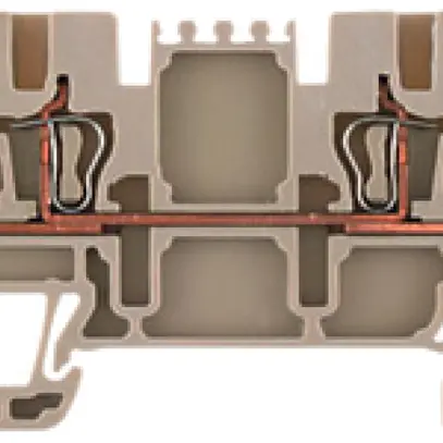 Morsetto di passaggio WM ZDU 1.5/4AN connessione a molla 1.5mm² TS35 beige 