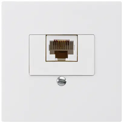 Insert pour prise de raccordement kallysto 1×RJ45u blanc 