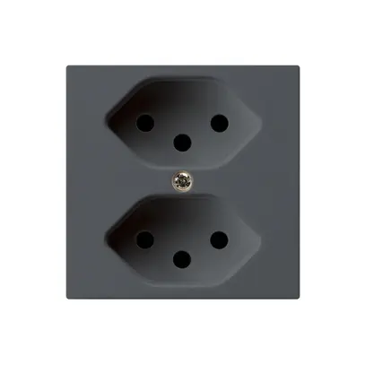 Presa INC kallysto 2×T13 antracite con protezione bambini 