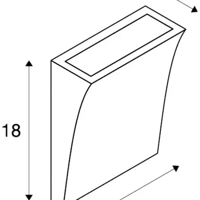 Lampada a muro LED DELWA WIDE 10W 910lm 3000K 100° IP44 bianco 