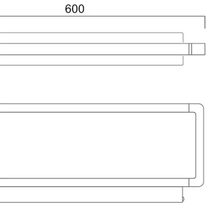 Applique LED Sylvania Areum Wall 48W 5850lm 840 DALI EM3h D/I 600mm bianco 