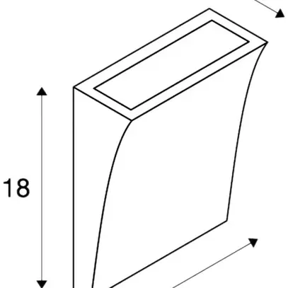 Applique LED DELWA WIDE 10W 910lm 3000K 100° IP44 noir 