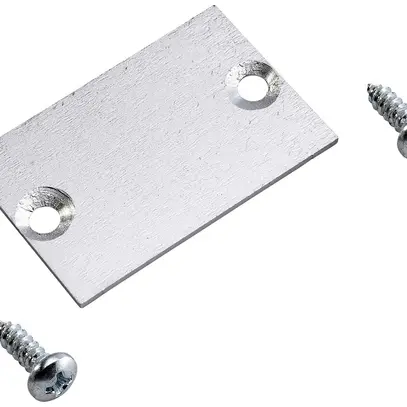 Piastra terminale per canale ELBRO, alluminio, 45×30mm, con viti 