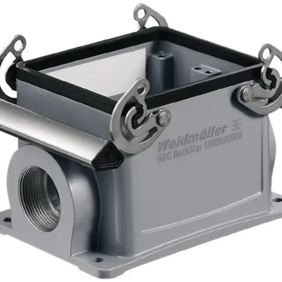 Boîtier d'embase Weidmüller HDC 32B étrier trans.partie inf.grd.10 2×M32 latéral 