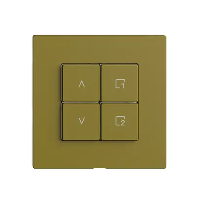 Station secondaire pour interrupteur stores 1c/4t scène WLAN Edue Wiser olive 