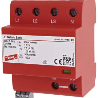 Kombi-Ableiter DEHN/elvatec shield B TNS 255 FM Typ 1+2/Klasse I+II 