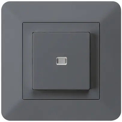 Interruttore pulsante luminoso INC kallysto.trend 3/1P antracite 