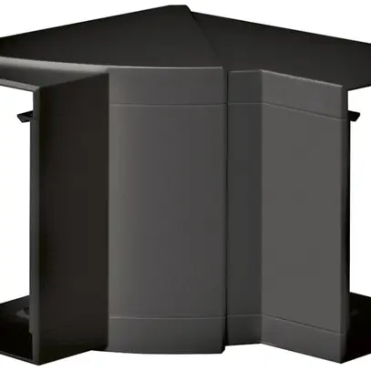 Inneneck tehalit einstellbar für BR Kanal 65×100mm Oberteil 80mm graphitschwarz 