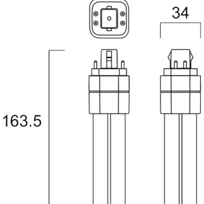 Lampada LED Sylvania ToLEDo Lynx G24q-3 40V 10W 1100lm 4000K 170mm opale 