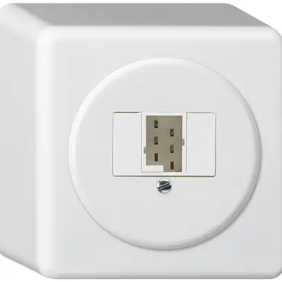 Boîte de raccordement AP basico 1×TT83 blanc 
