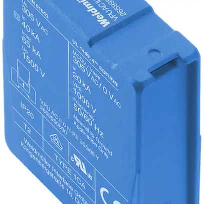 Scaricatore di ricambio Weidmüller VPU AC II 0 N-PE 305/65 Y 