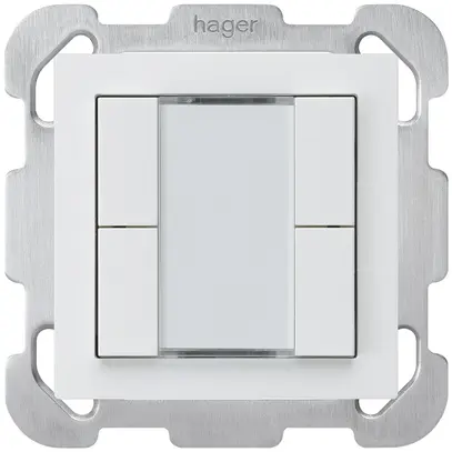 Tasto INC kallysto B KNX 4× s/e-link bianco 