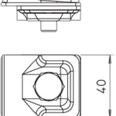 Connettore rapido Vario Bettermann Ø 8…10×16mm V2A 50×40mm 
