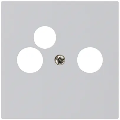 Plaque frontale kallysto gris clair pour R/TV-NET 60×60mm 