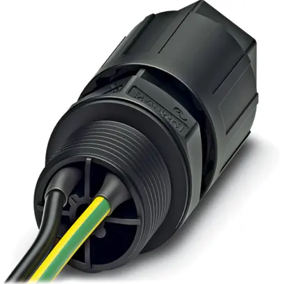 Passacavo QUICKON 2LPE M20 1.5mm² Ø4…9mm con dado + cavo 1m nero 