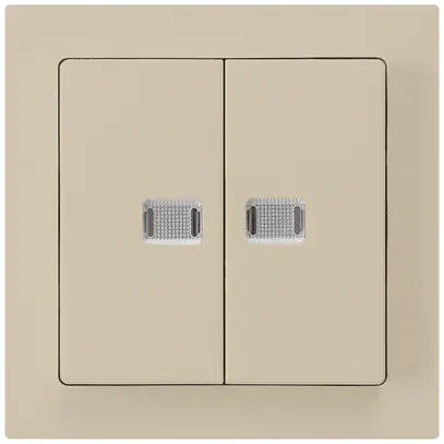 Kit frontale kallysto beige con 2 lenti 60×60mm 