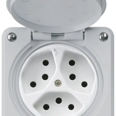 Presa INC robusto 3×tipo 13/1 grigio 