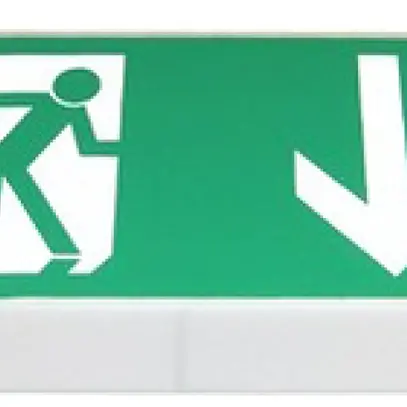 Luminaire de secours CF 18W PE+T autotest 1h 