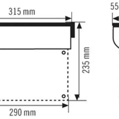 Lampada di emergenza ESYLUX SLC LEDi SC/C fissaggio laterale 