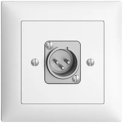 Presa di raccordo XLR con spina EDIZIOdue bianco 