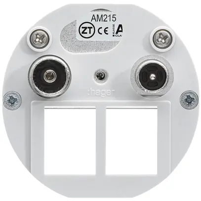 Inserto per presa multimedia Hager R/TV montaggio E 14dB 2GHz 