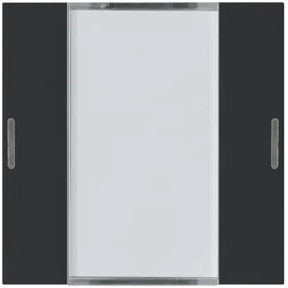 Kit frontal Hager kallysto 2×KNX LED systemlink/easylink noir 