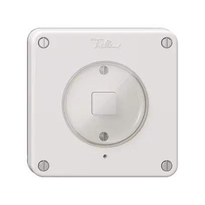 Poussoir KNX 1× NEVO N.CO RGB avec sonde de température blanc 