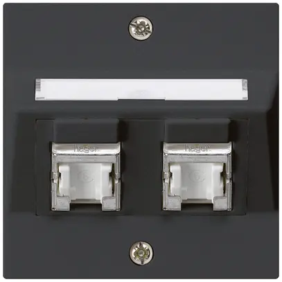 Kit de montage ENC kallysto A cat.6 2RJ45/s noir 