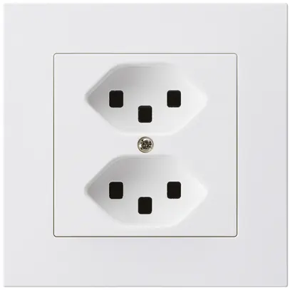 Presa INC kallysto.pro 2×T23 bianco con morsetti ad innesto 