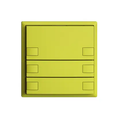 Pulsante INC KNX 6×EDIZIOdue lemon RGB senza LED 