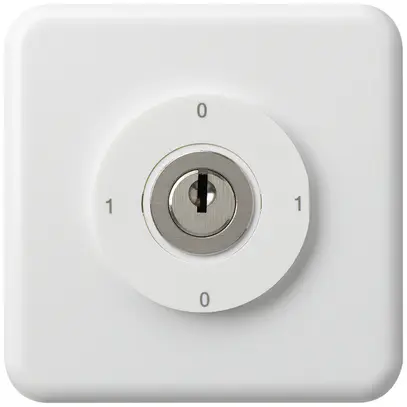 Interruttore a chiave INC 0/2L bianco basico 
