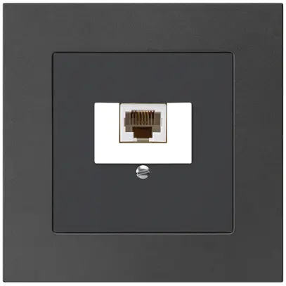 Prise de raccordement INC kallysto.pro 1×RJ45u noir 