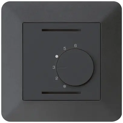 Termostato ambiente INC kallysto.trend nero senza interruttore 