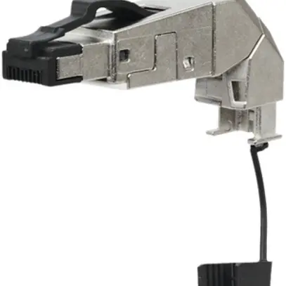 Fiche RJ45 cat.6A blindé assem.sur le terrain 360° IP20 