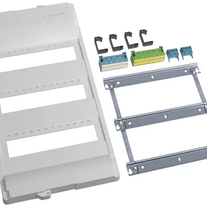 Kit di montaggio Hager volta senza cornice/porta 3-file 