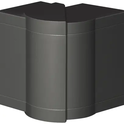 Ausseneck tehalit einstellbar für BR Kanal 65×100mm Oberteil 80mm graphitschwarz 