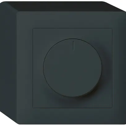 Variatore rotativo universale AP Hager kallysto 20…400W/VA nero 