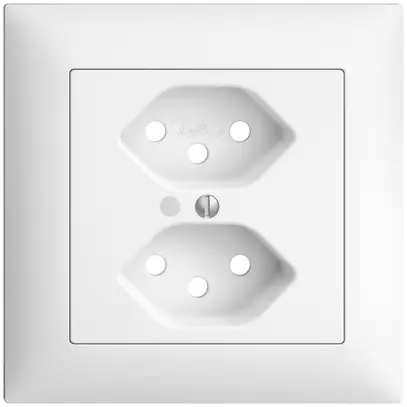 Kit frontale INC EDIZIOdue bianco 88×88mm 2×T13 con lente 